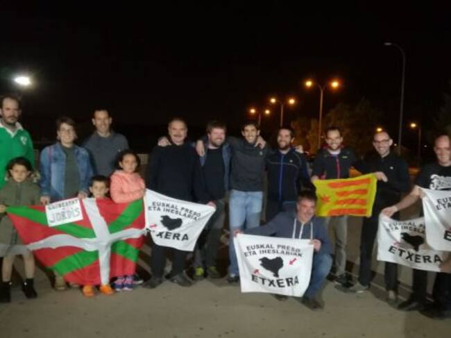 Recibimiento a Errasti a su salida de Soto del Real