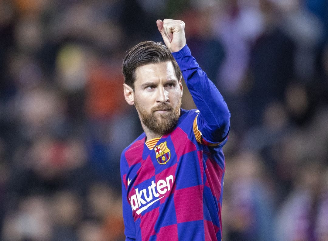 Lionel Messi, durante un partido del FC Barcelona