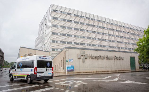 Vista del Hospital San Pedro de Logroño este martes donde se encuentra ingresado el líder del Frente Polisario, Brahim Ghali.