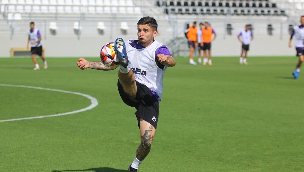 Un entreno de la Balona