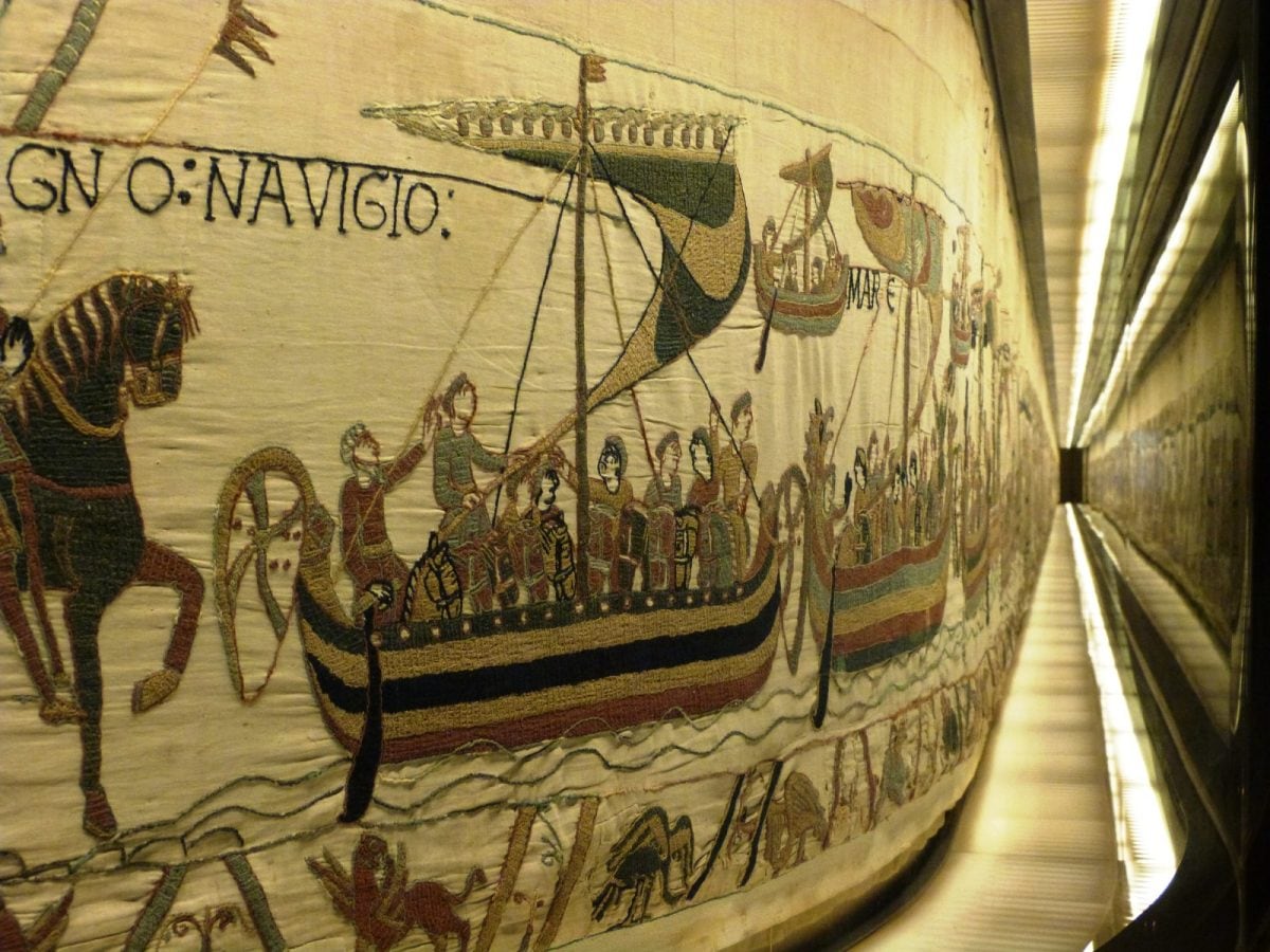 El Tapiz de Bayeux narra la conquista normanda de Inglaterra