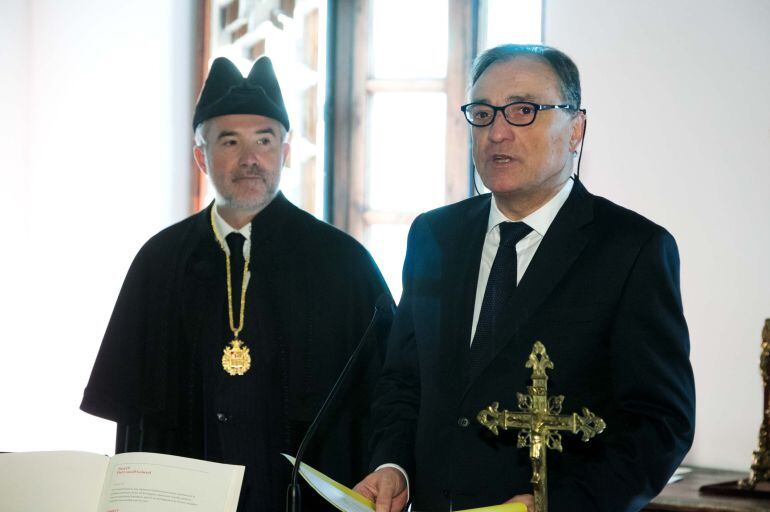 Marc Vila en l'acte de jurament del càrrec de raonador del Ciutadà