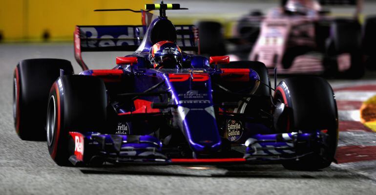 Carlos Sainz, durante el Gran Premio de Fórmula 1 de Singapur