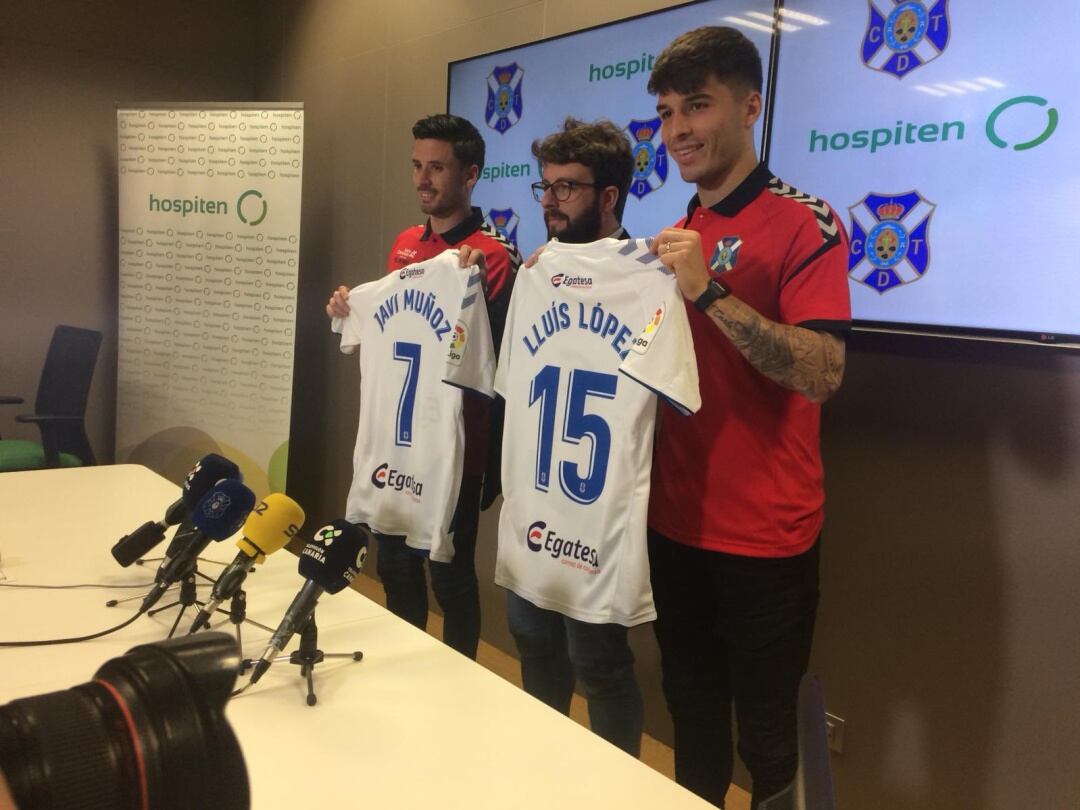 Las nuevas incorporaciones del CD Tenerife son Javi Muñoz y Lluís López