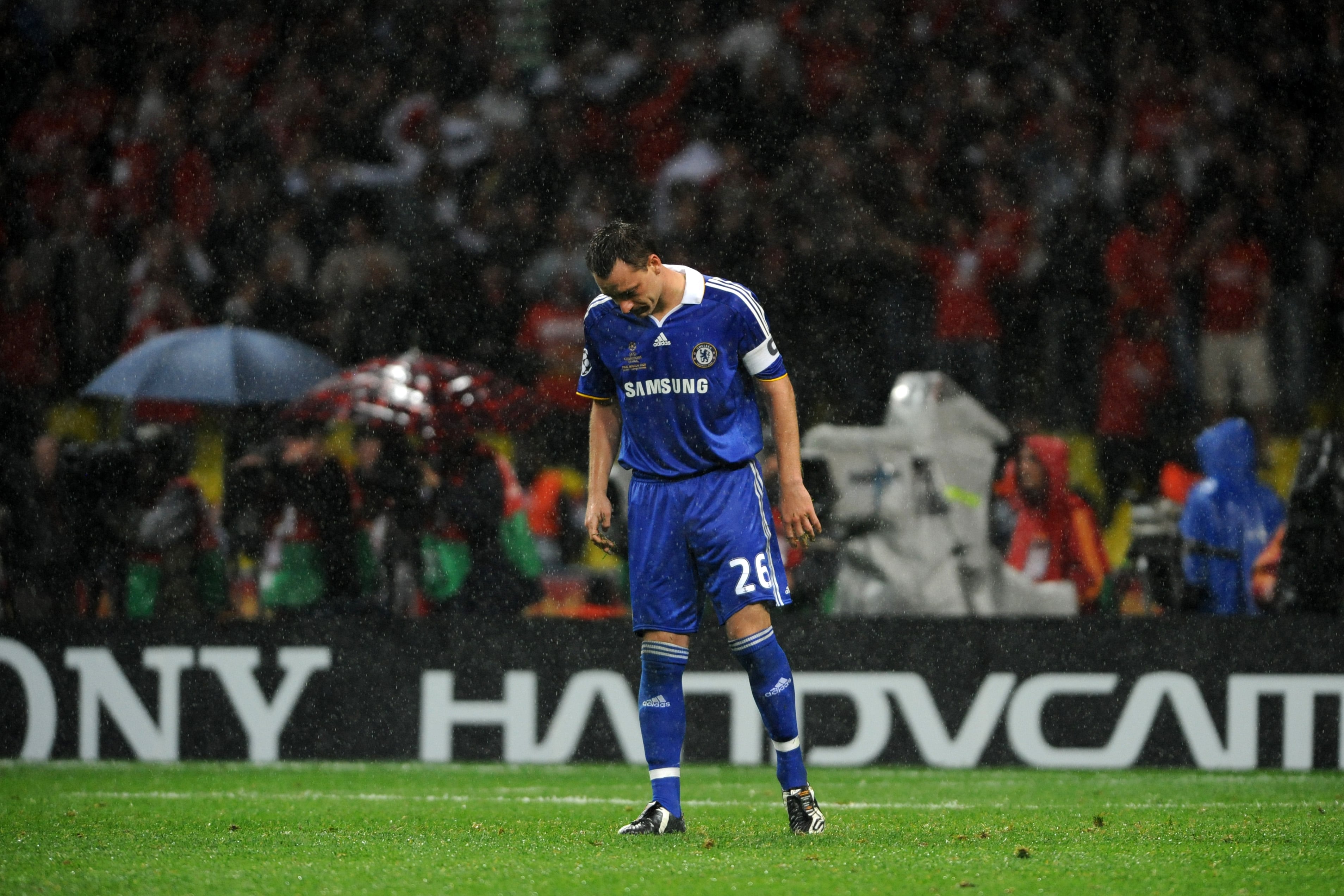 John Terry, en la final de la Champions League de la temporada 2007/08