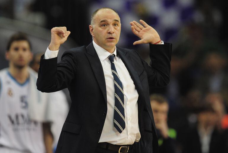 Laso, durante un partido del Real Madrid