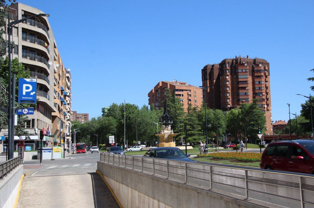 Aparcamiento de El Sembrador de Albacete.