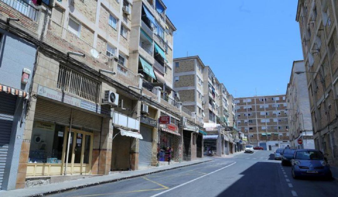 Calle Colonia Requena, en la Zona Norte