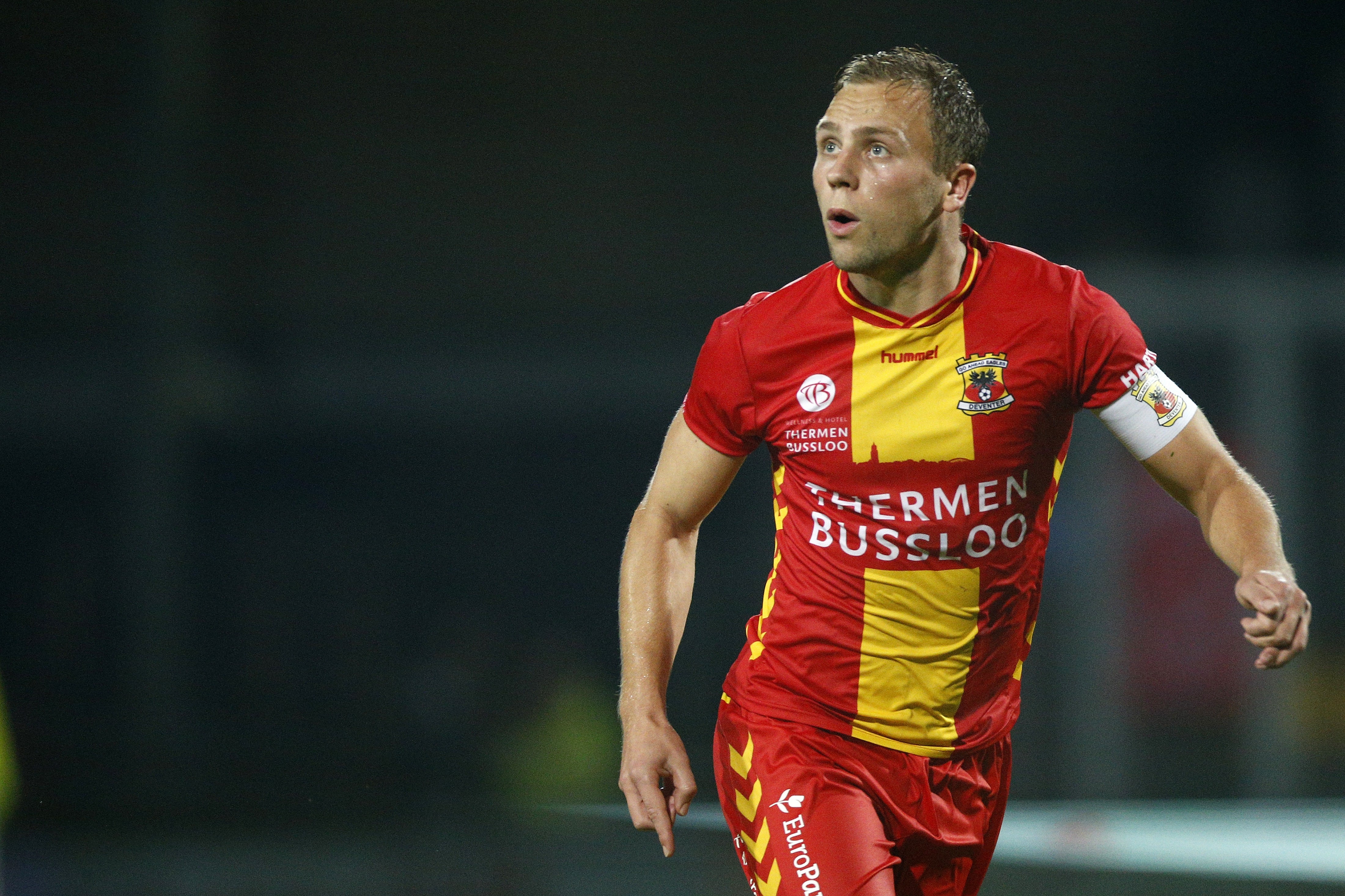 Xandro Schenk of Go Ahead Eagles during the Jupiler League match between Go Ahead Eagles and Almere City