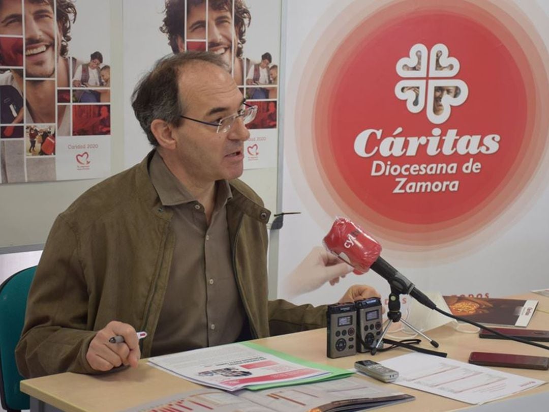 El responsable de Cáritas Zamora, Antonio Martín de Lera