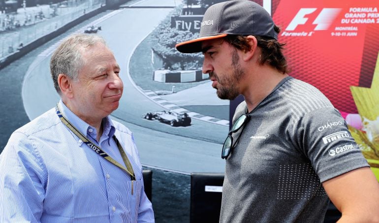 Jean Todt y Fernando Alonso.