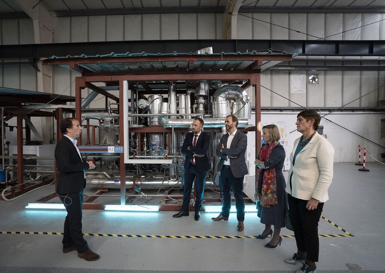 H2SITE inaugura en Loiu la primera planta de producción de membranas de aleación de paladio para obtener hidrógeno.