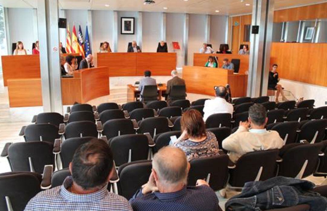 Imagen del pleno del Consell de Ibiza