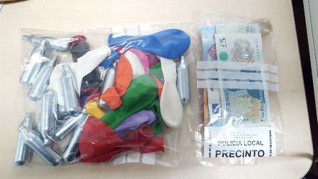 Imagen del material incautado