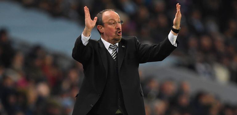 El técnico del Newcastle Rafa Benítez.