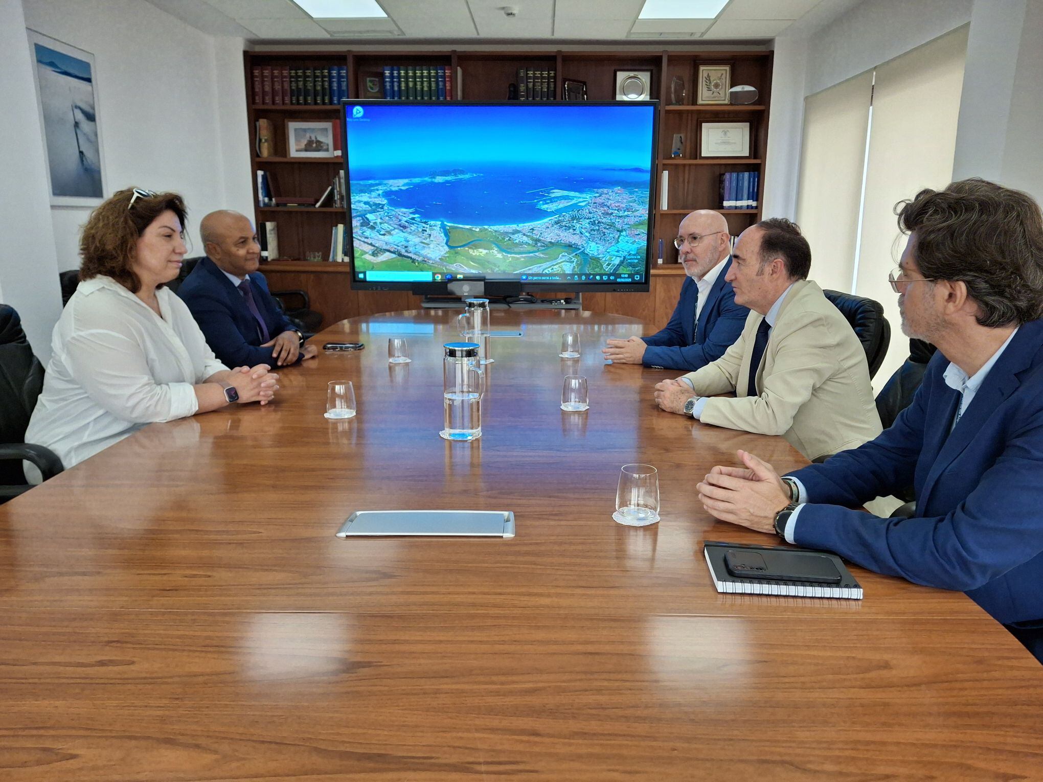 Un momento de la reunión