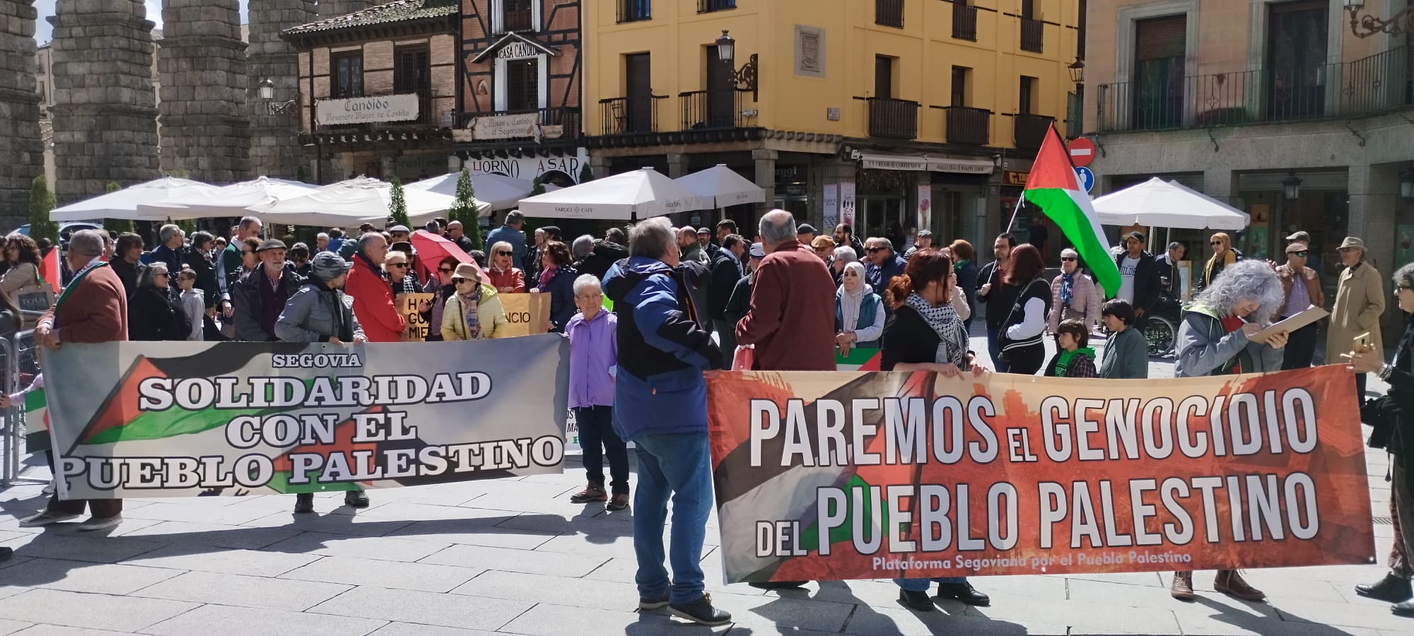 Manifestación pro Palestina en Segovia