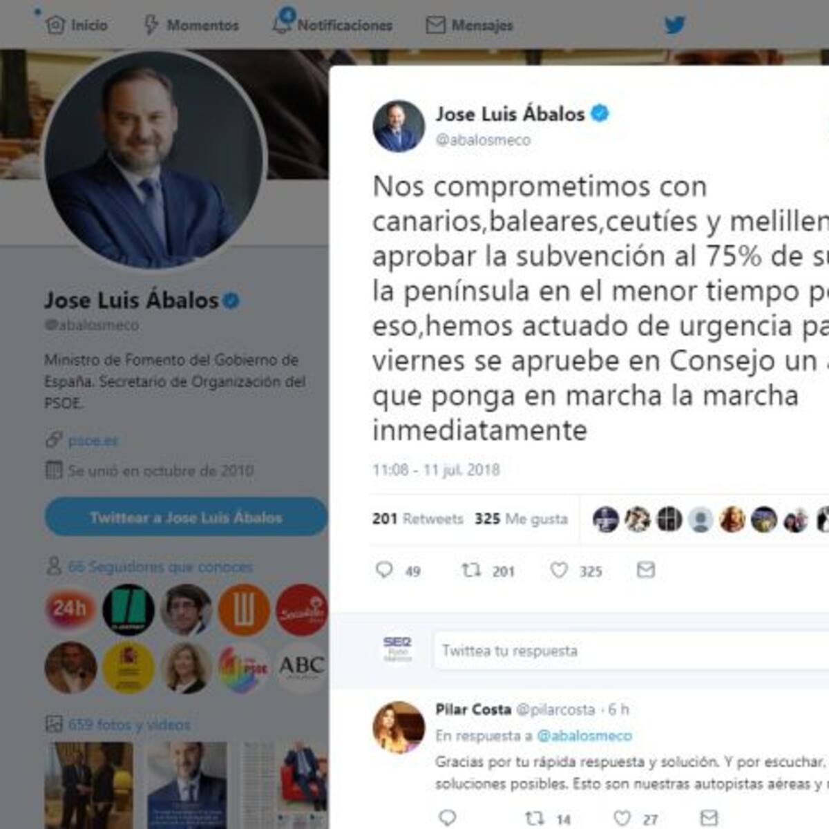 El Gobierno aprueba este viernes el descuento del 75% para los residentes