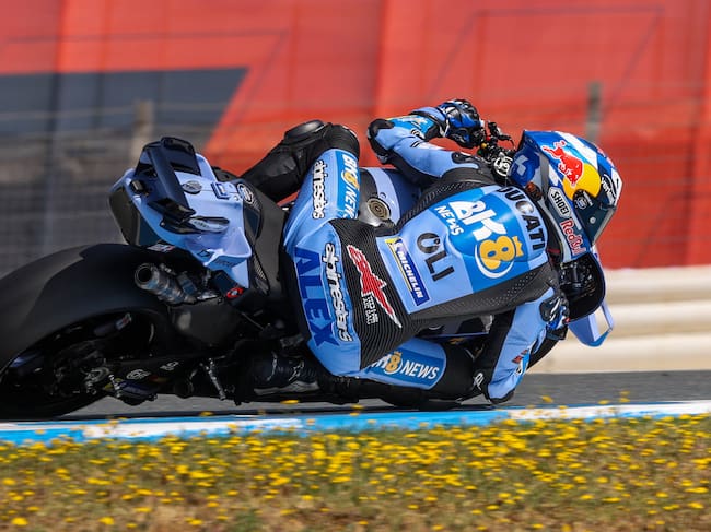Álex Márquez durante la sesión oficial de este lunes en el Circuito de Jerez