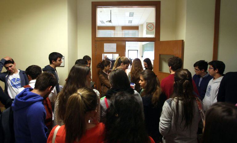 Examen de selectividad en la Universidad de Valladolid