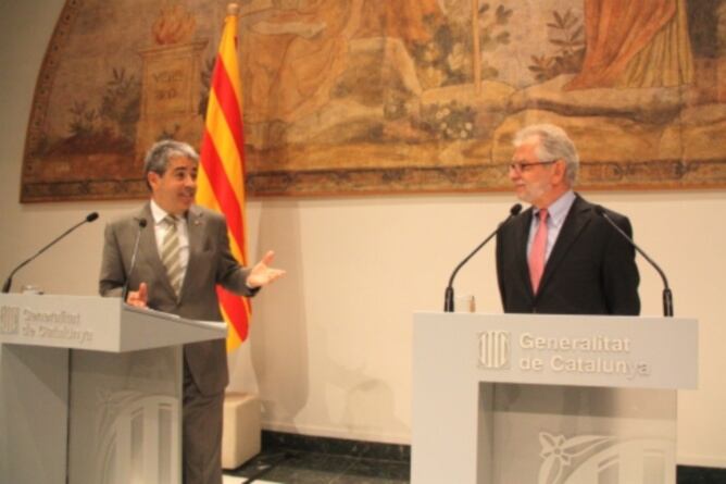 Homs i Viver Pi-Sunyer, en roda de premsa aquest dilluns