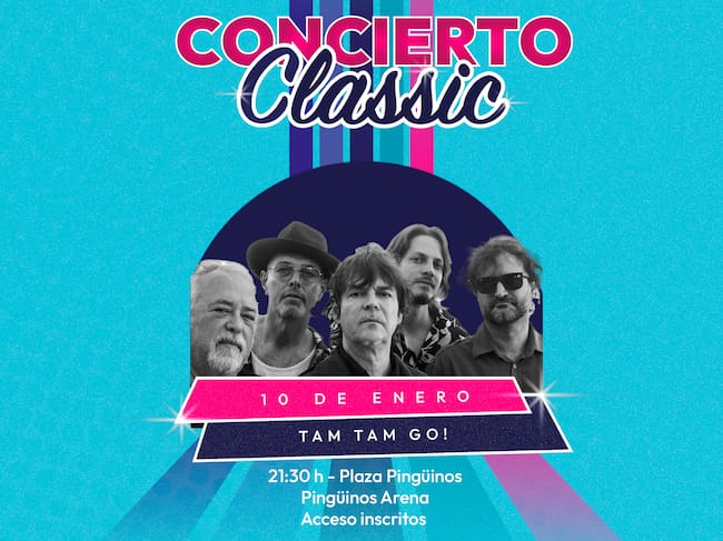 Tam Tam Go! pone banda sonora a la noche del 10 de enero en Pingüinos 2026