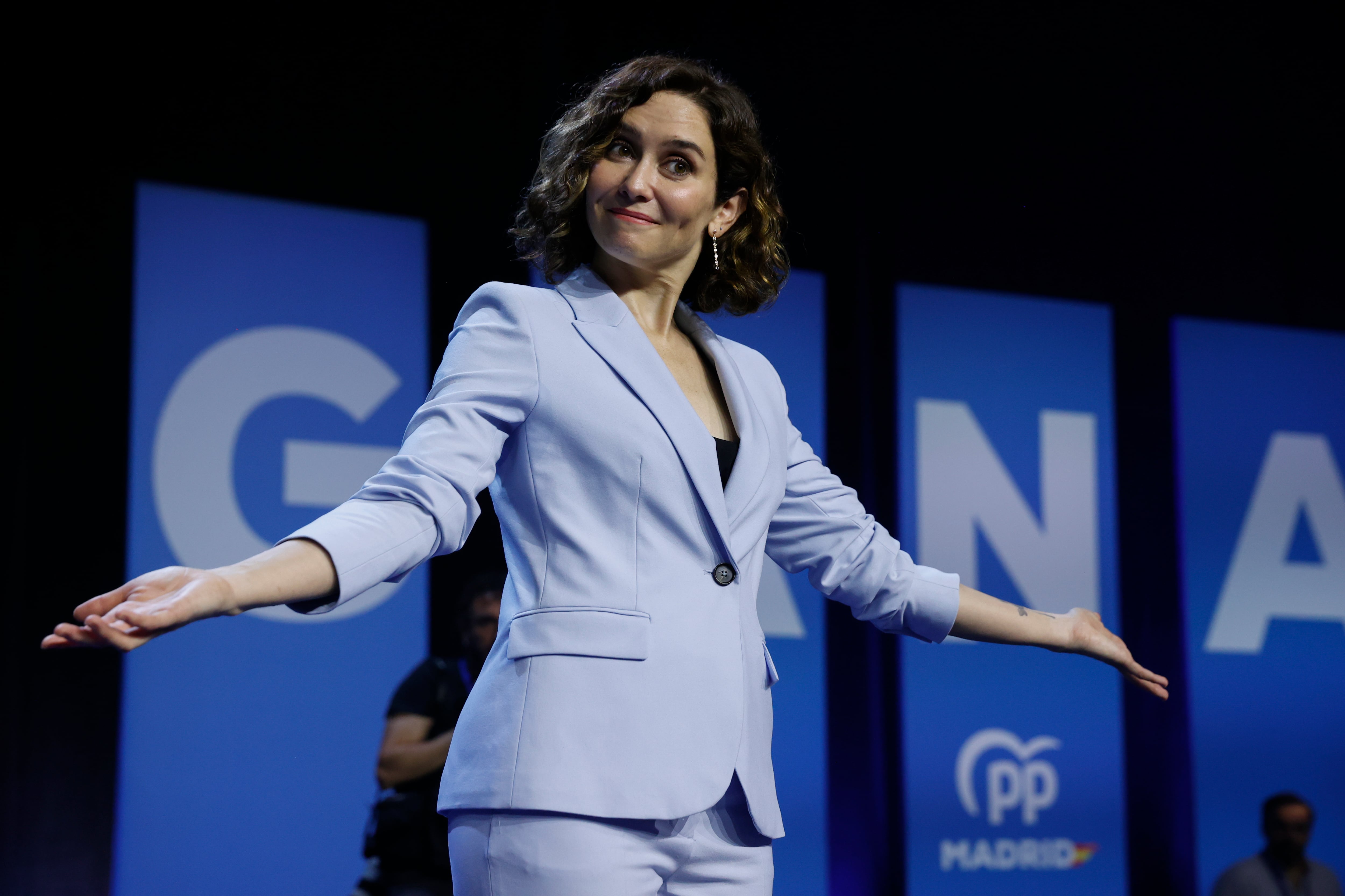 La presidenta del PP de Madrid, Isabel Díaz Ayuso, interviene en la segunda jornada del Congreso extraordinario del PP de Madrid