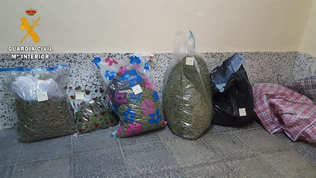 Droga incautada por la Guardia Civil en Albuñol