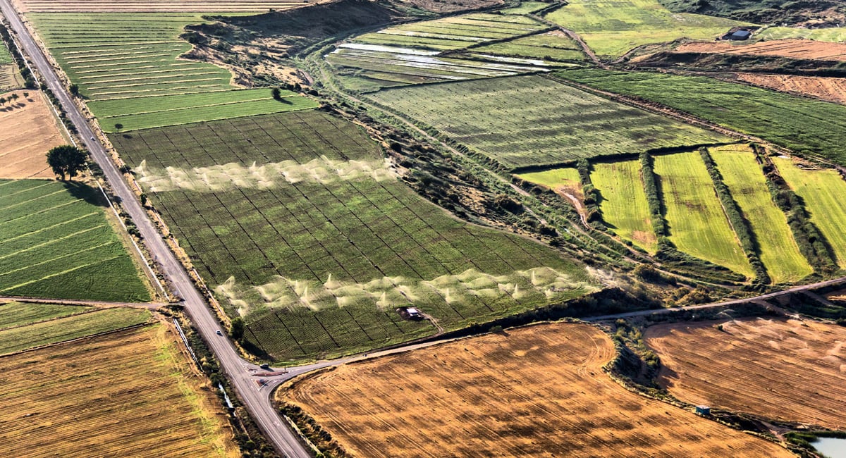 Zona de regadío de Riegos del Altoaragón