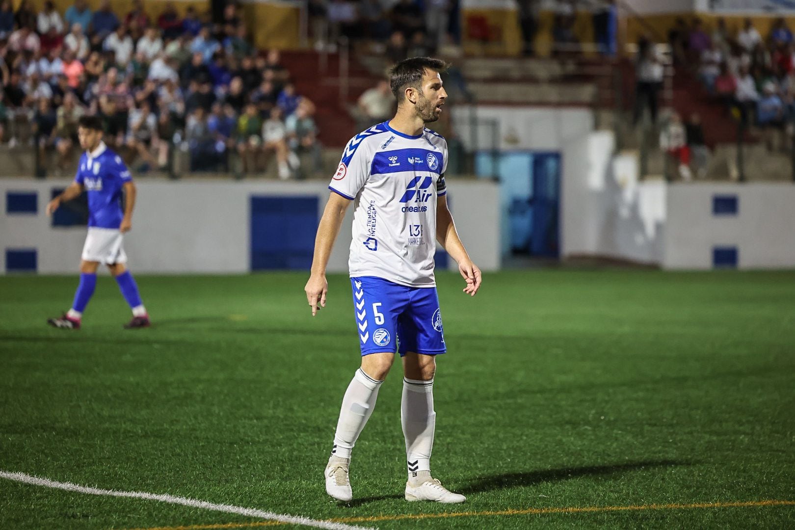 Antonio Oca durante el partido de Copa en Melilla