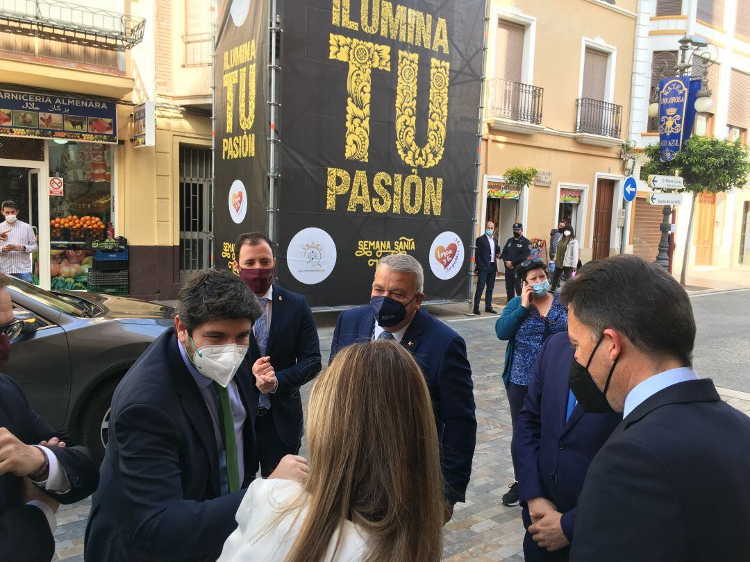 López Miras, a su llegada a Lorca