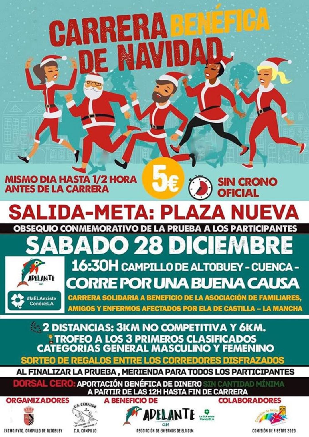 Cartel carrera Benéfica de Navidad