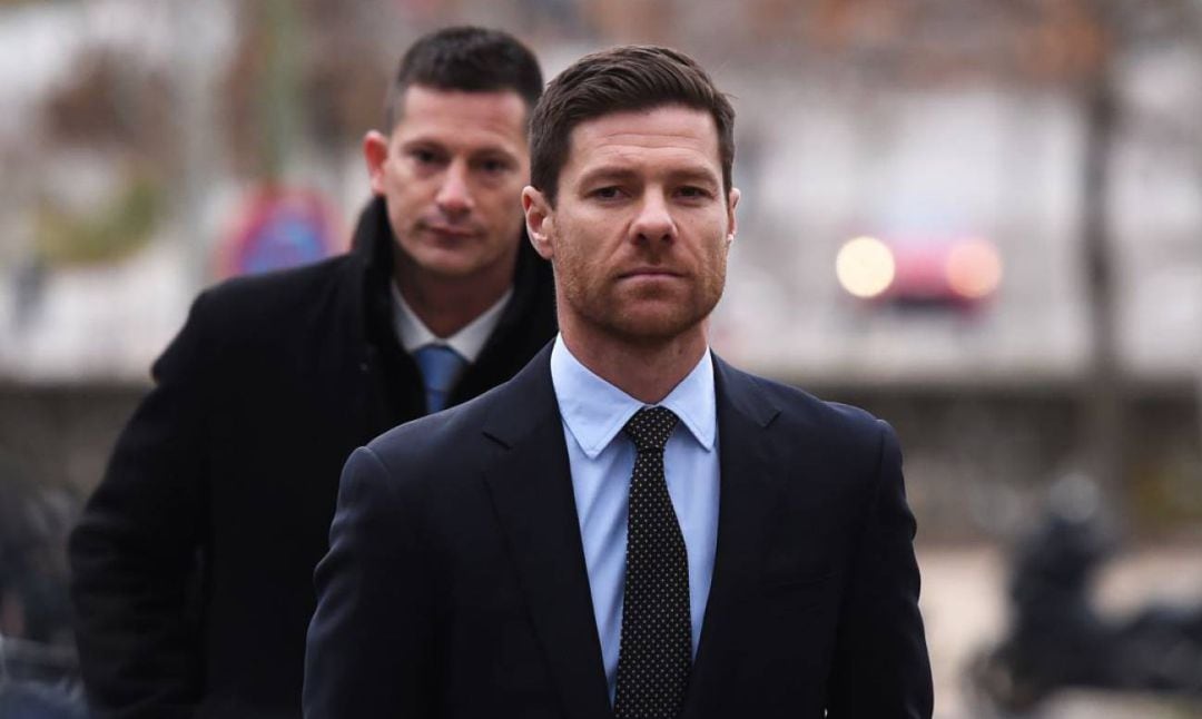 Xabi Alonso, en su entrada al Juzgado