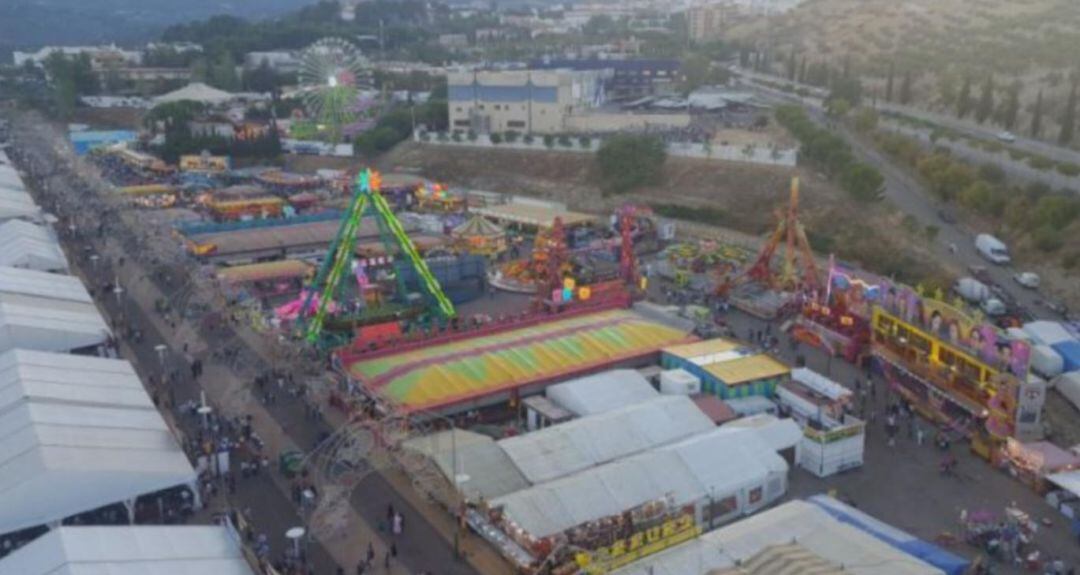 Vista aérea de la feria de San Lucas en una edición anterior.