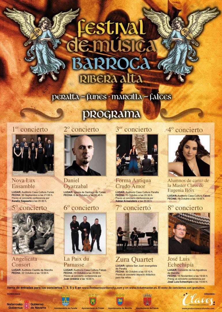 El programa del Festival de Música Barroca incluye ocho conciertos