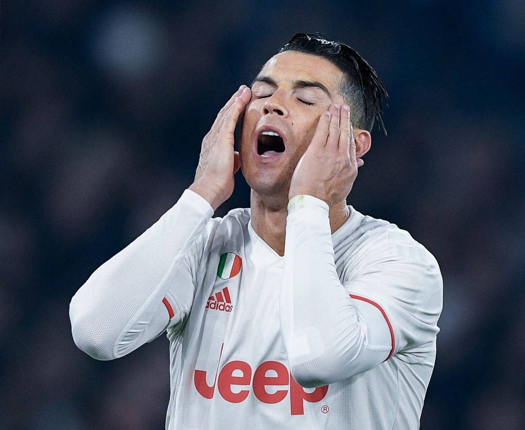 Cristiano Ronaldo durante un partido con la Juventus