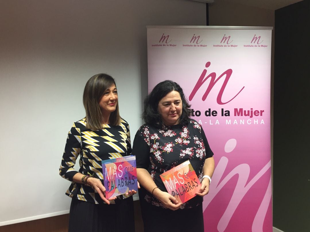 Pilar Callado, directora del Instituto de la Mujer, y Juana López, técnica 