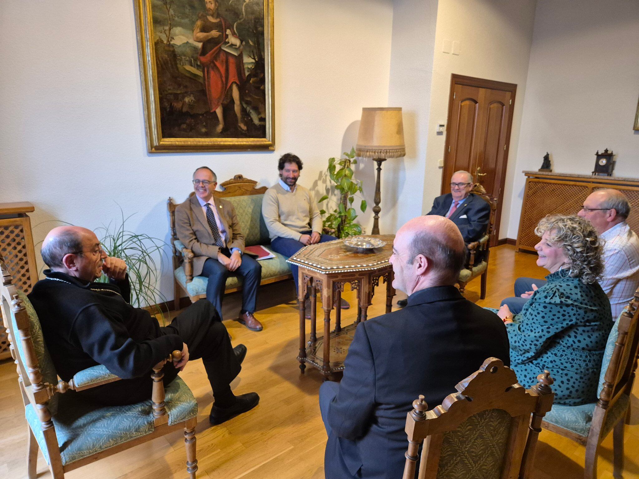 Reunión del Obispo de Ávila con la Junta de Semana Santa de Ávila./Diócesis de Ávila