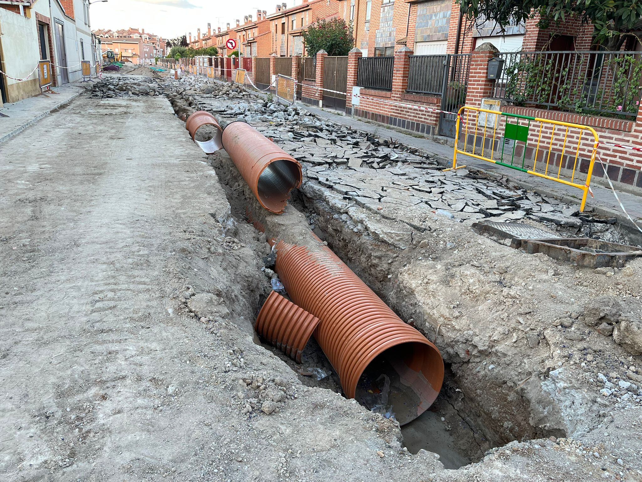 Las obras de la calle Logroño estarán finalizadas en el mes de agosto