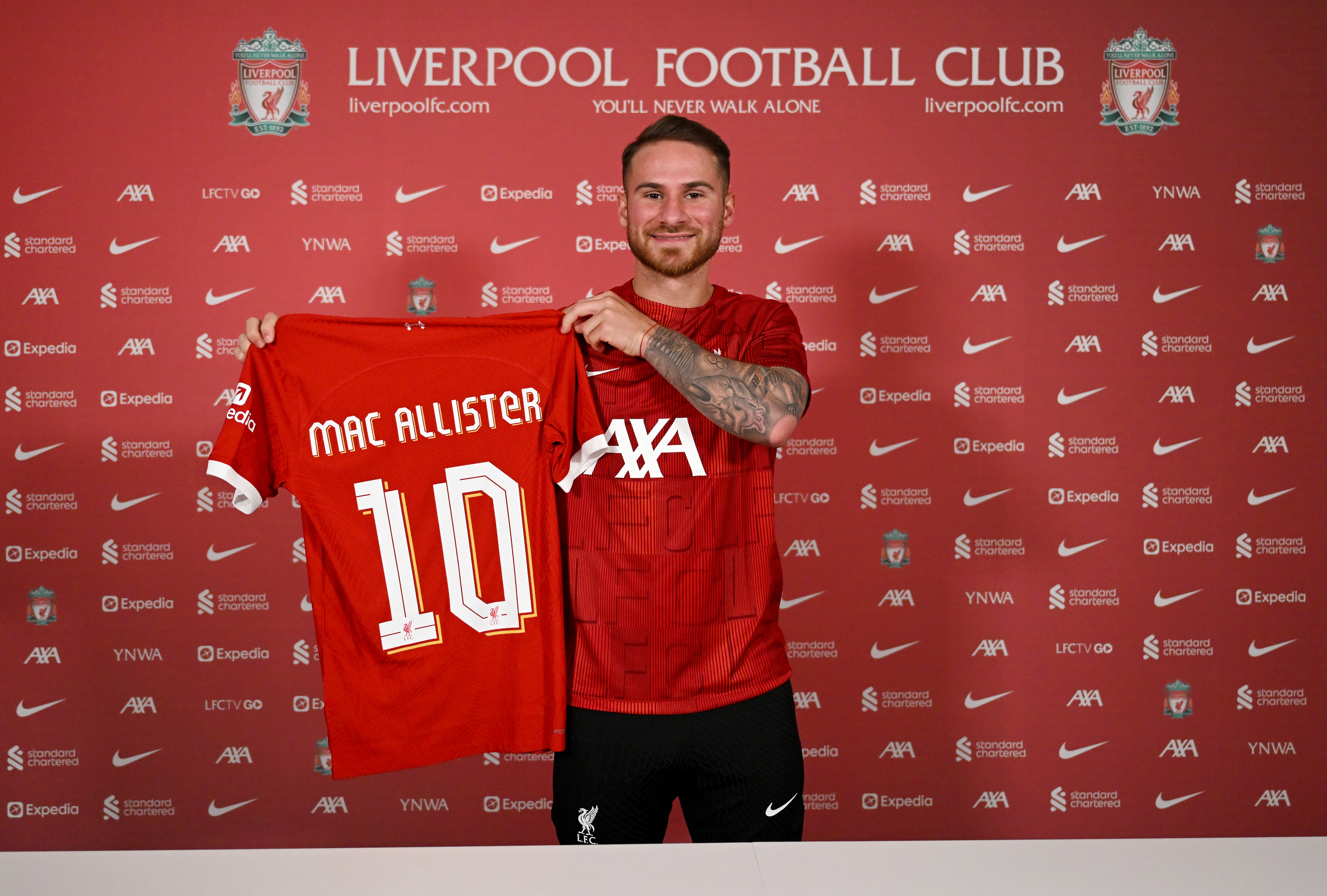 Alexis Mac Allister, nuevo jugador del Liverpool (Andrew Powell/Liverpool FC via Getty Images).