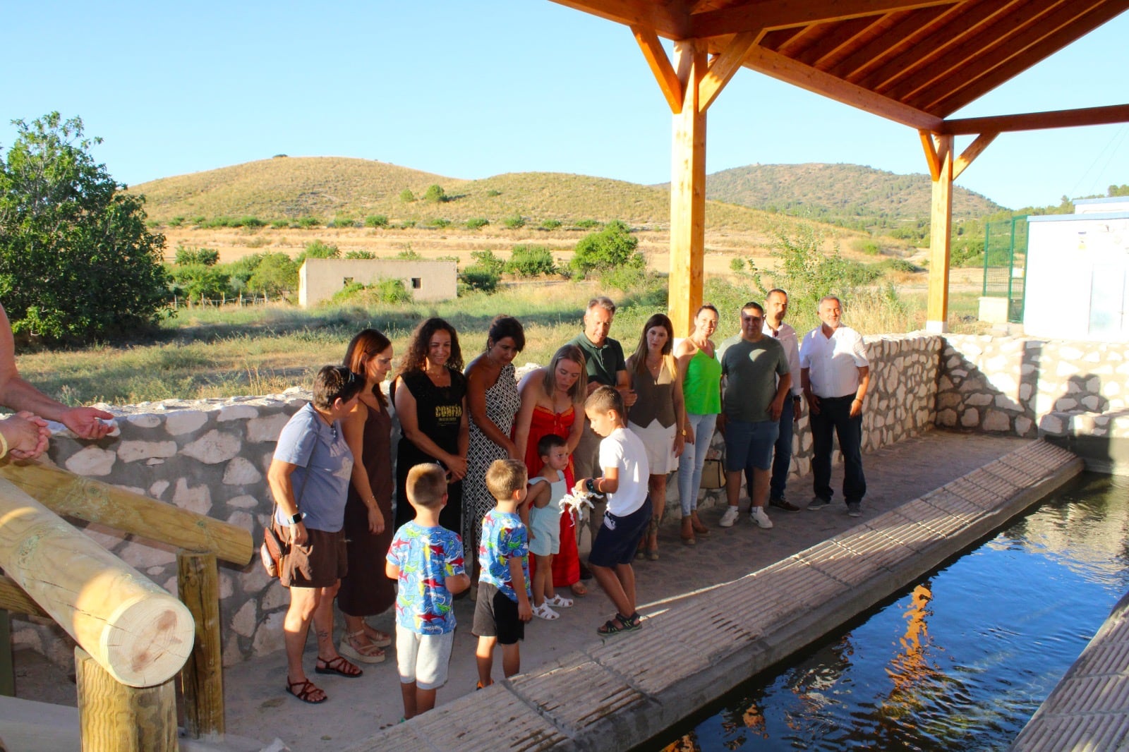 Inauguración del lavadero de Coy