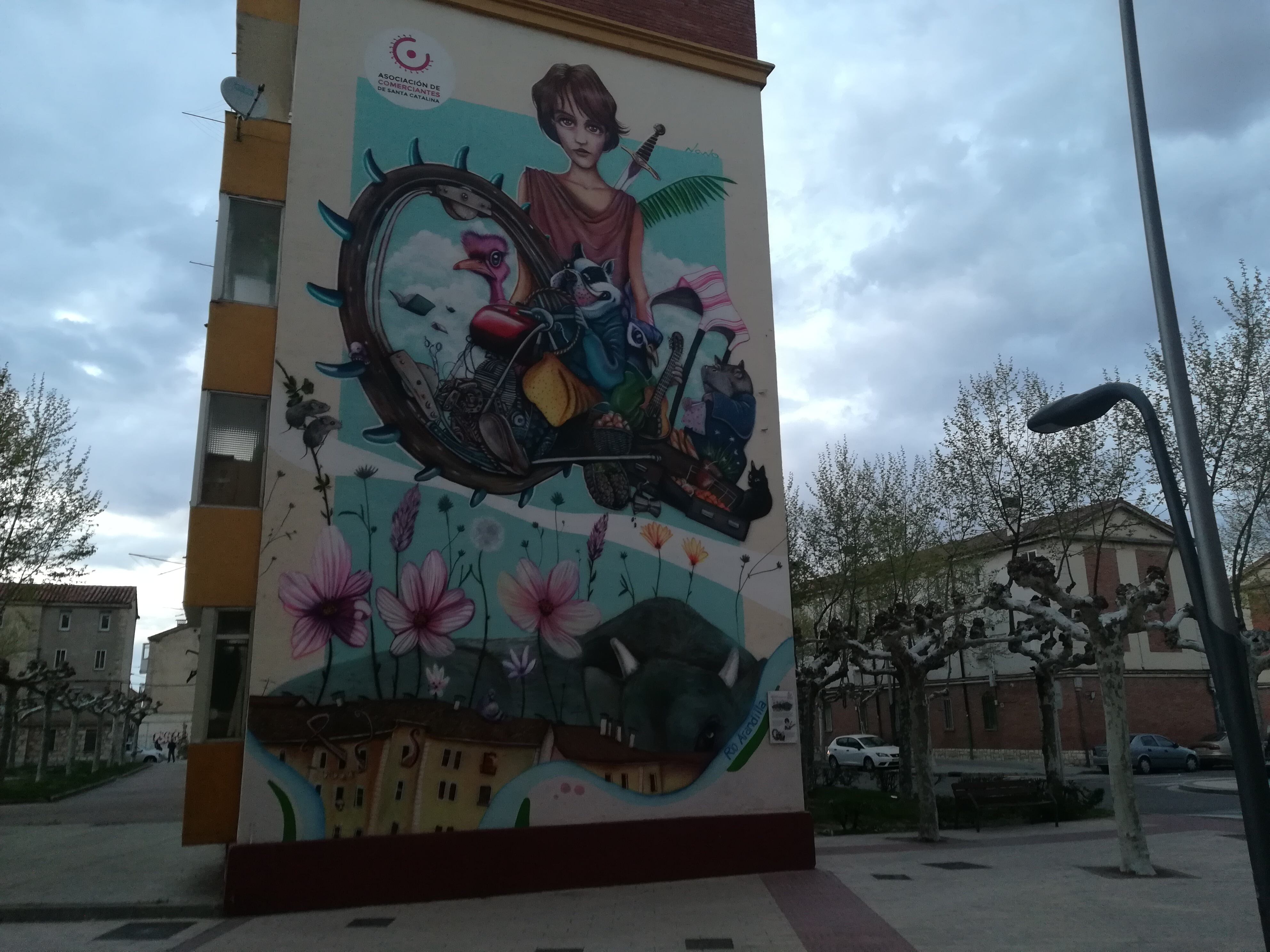 Mural de Santa Catalina realizado por Nano Lázaro