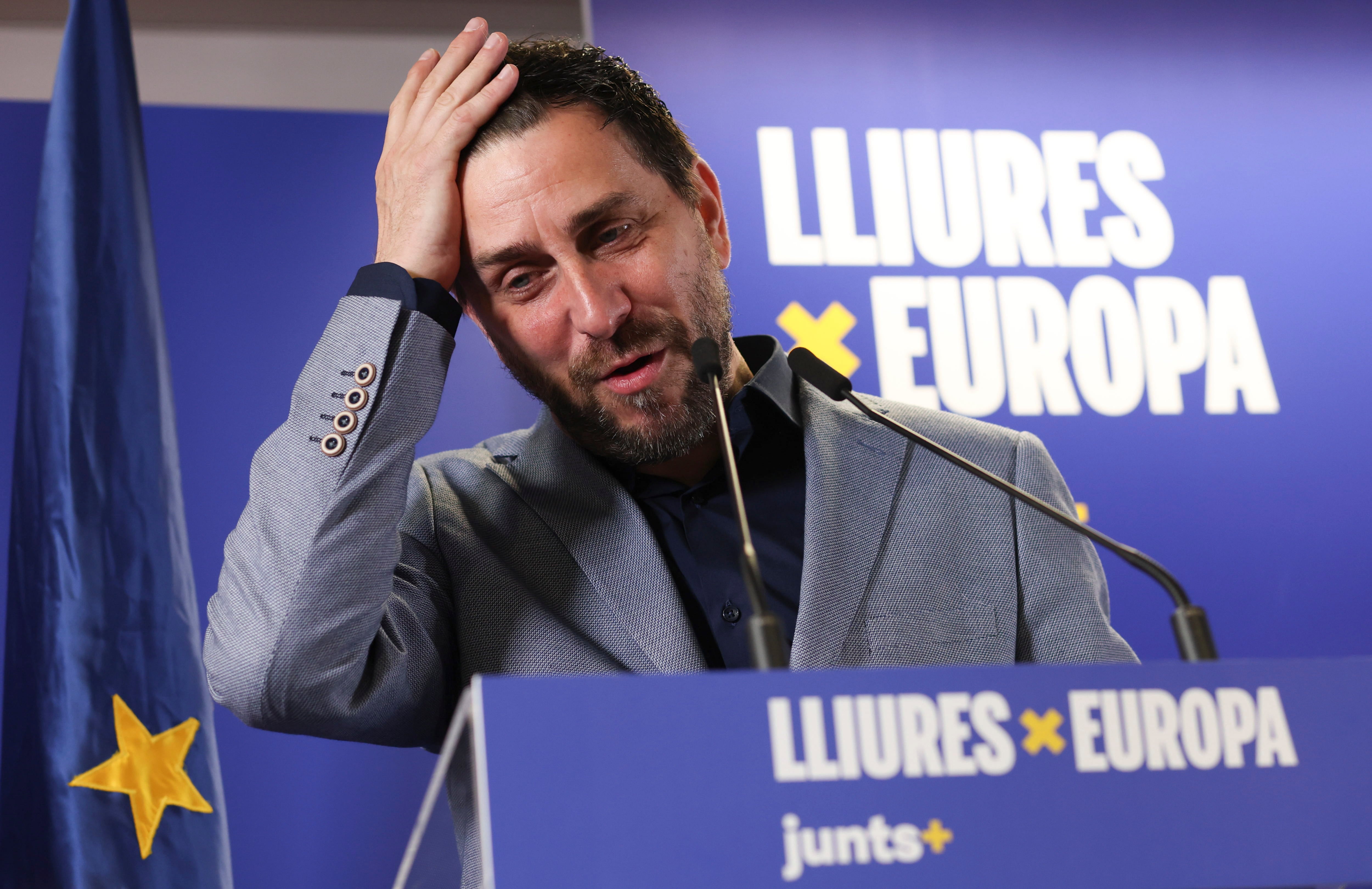 Antoni Comín durant una roda de premsa el juny de 2024