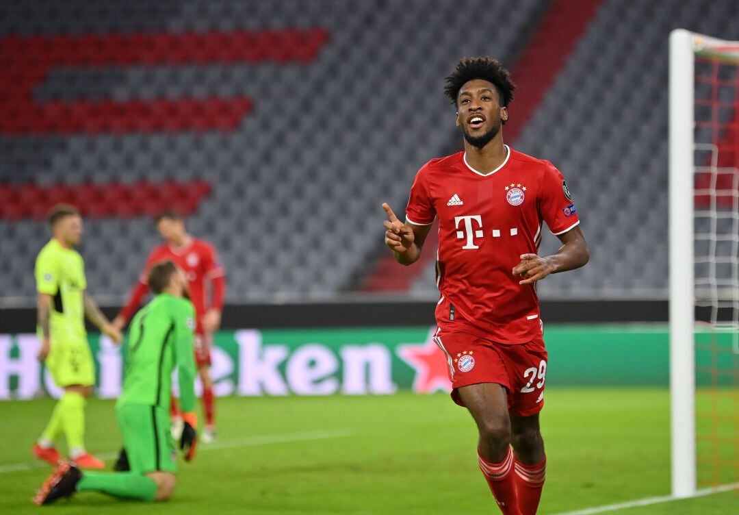 Coman celebra su segundo gol