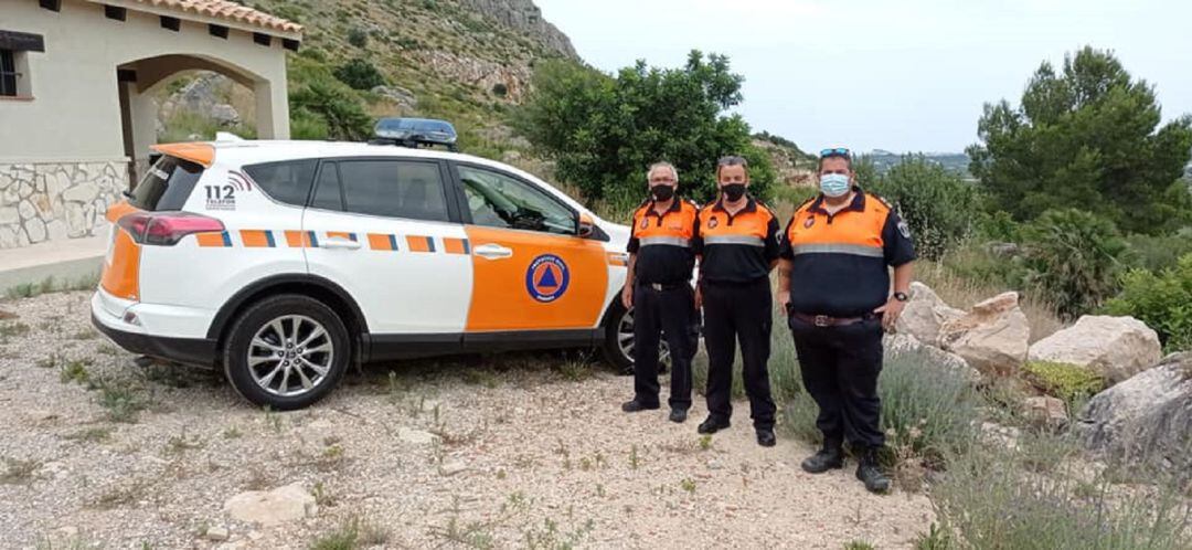 Voluntarios de Protección Civil de Ondara.