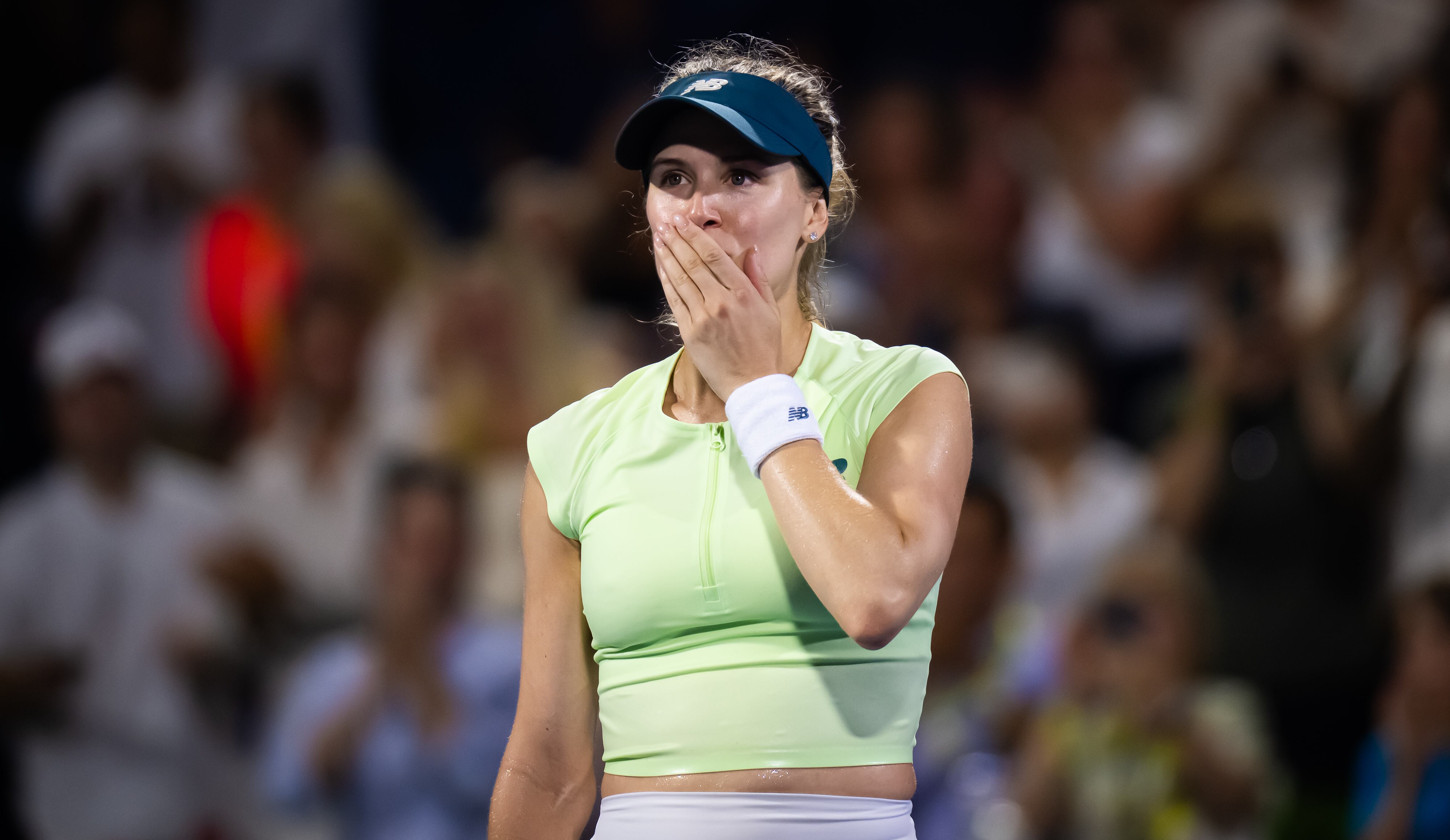 Eugénie Bouchard, en un partido disputado en el National Bank Open