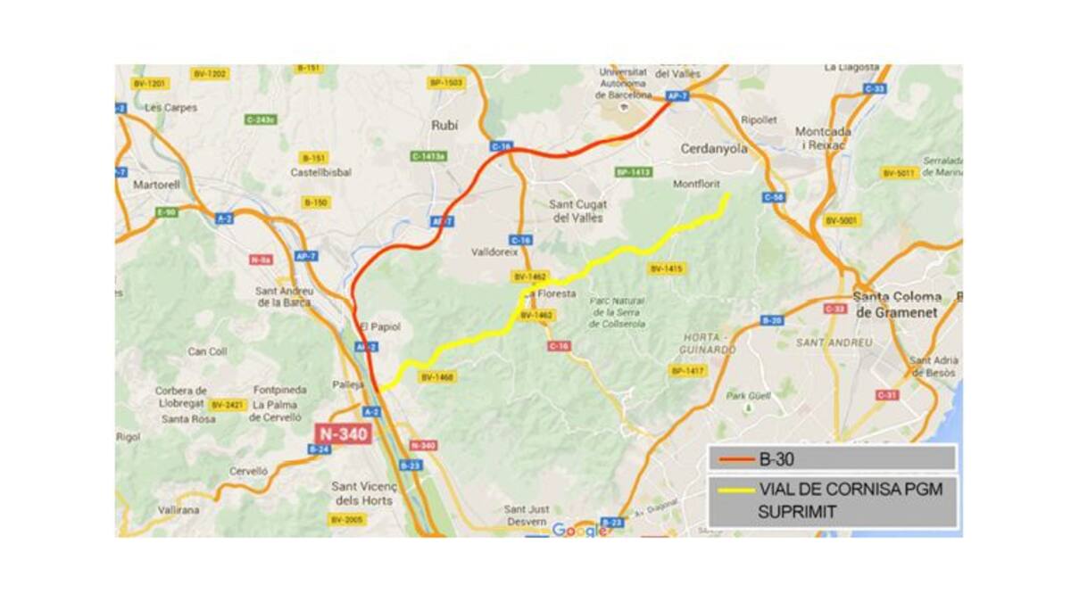 Collserola celebra la desaparició de la Via Cornisa