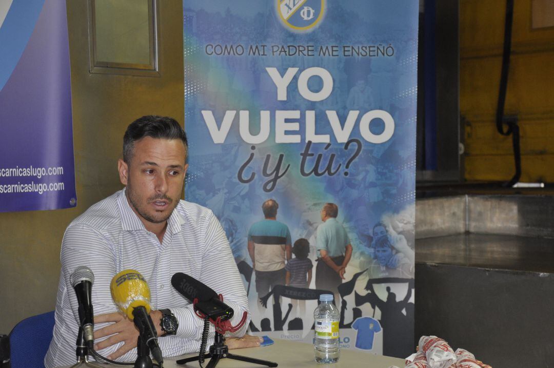 Juan Díaz durante una rueda de prensa