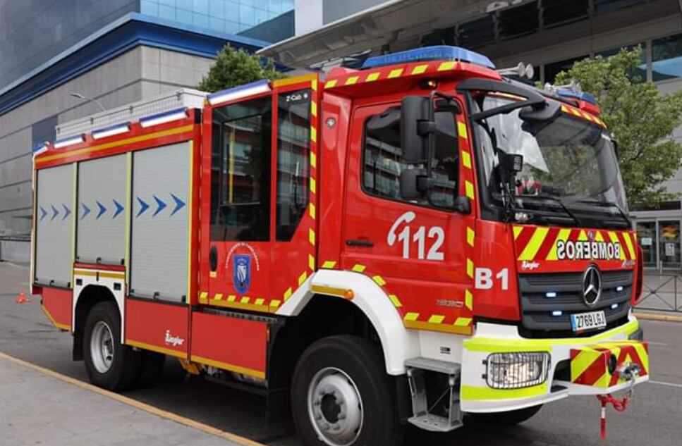 El nuevo camión autobomba mejora las prestaciones del parque de bomberos fuenlabreño