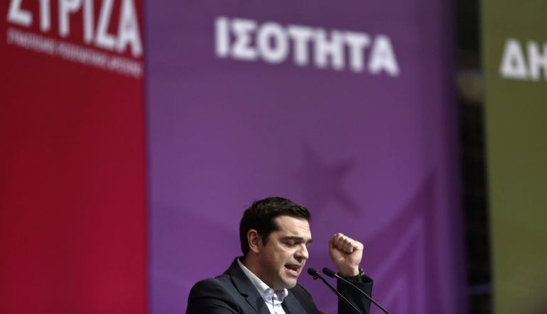 Una de la voces de Syriza, Alexis Tsipras.